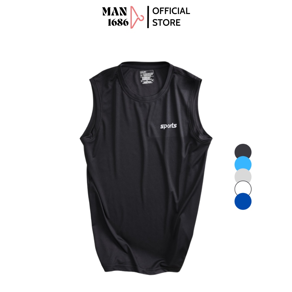 Áo ba lỗ nam nữ form rộng tanktop thun lạnh mềm mịn thoáng mát tập GYM cao cấp kiểu dáng thể thao MAN1686