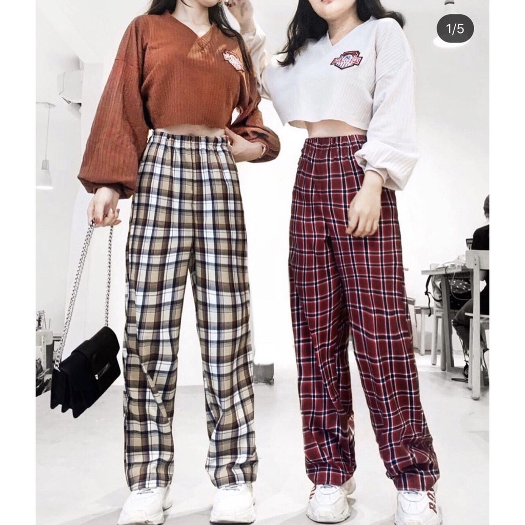 (Có video) Quần collus caro