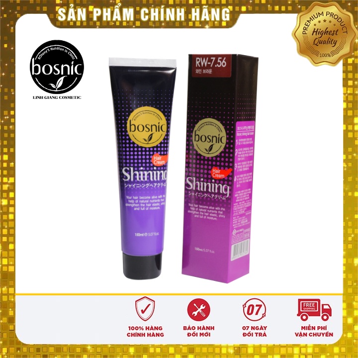 NHUỘM THẢO DƯỢC MÀU THỜI TRANG BOSNIC 150ML