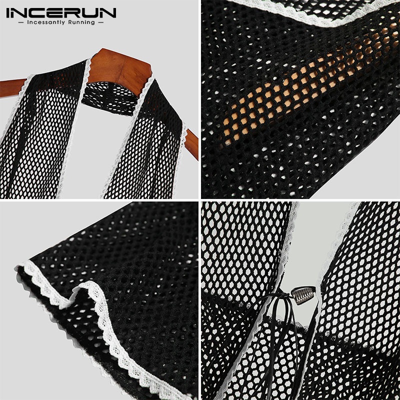 Áo ba lỗ INCERUN gợi cảm thời trang cho nam