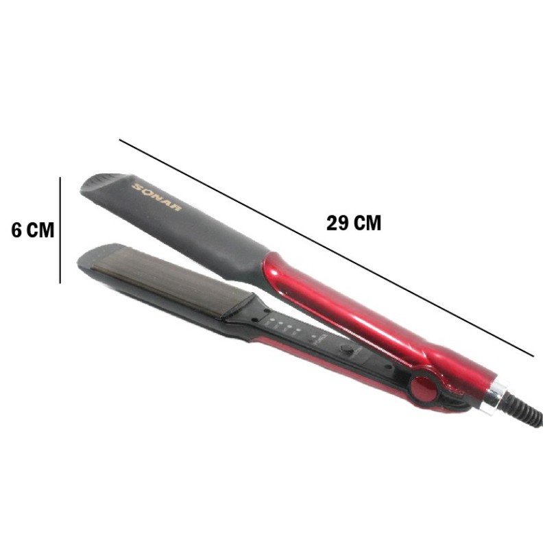 Máy Là Tóc Thẳng Sonar 826 - Dụng Cụ Là Tóc 4 Mức Chỉnh Nhiệt Bản To - Chính Hãng Bảo Hành 12 Tháng