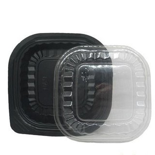 100 Hộp nhựa vuông đế đen HT12