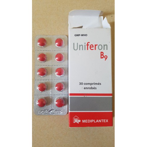 UNIFERON B9 - Bổ sung Sắt, Acid Folic cho phụ nữ mang thai, đang cho con bú