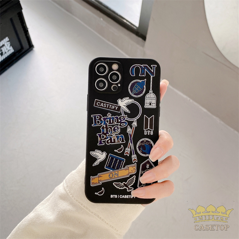 Ốp điện thoại silicone TPU mềm viền thẳng cho Iphone 12Pro 11 12 Pro Max 6 6S 7 8 Plus X Xr Xs Max Se 2020