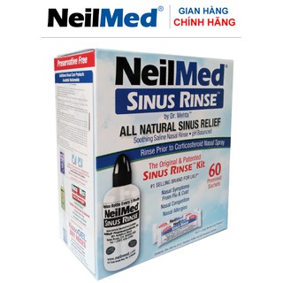 Bình Bộ Dụng Cụ Rửa Mũi Người Lớn NeilMed Sinus Rinse Kit 60 Sachets 1