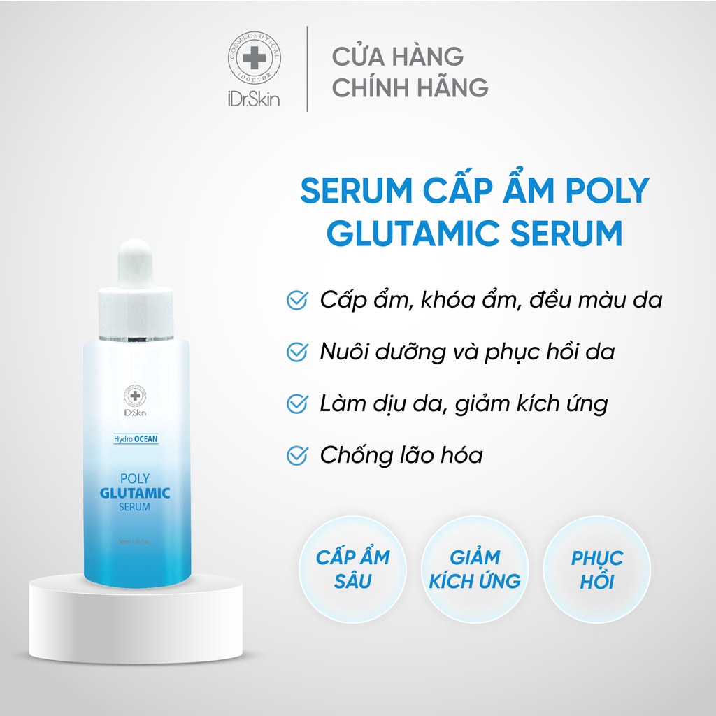 Bộ 5 sản phẩm skincare IDr.Skin Hydro Ocean Collection chăm sóc da toàn diện