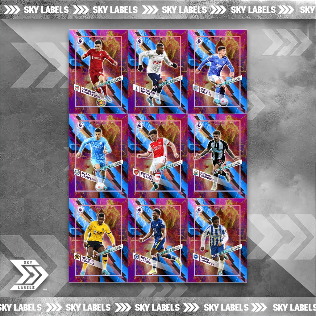 thẻ SKY Flying-Fullback - Tierney, Robertson, Trippier, Reece James, Lamptey, Cancelo, Emerson Royal, Semedo, Justin