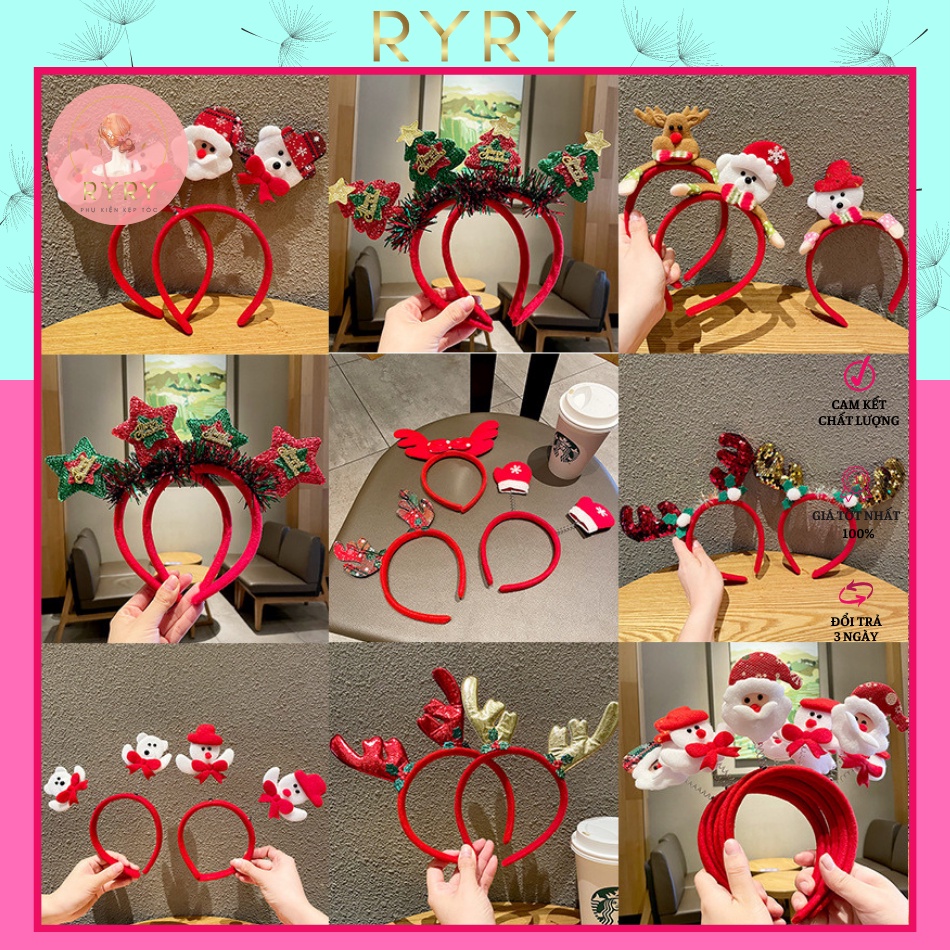 Cài Tóc Giáng Sinh, Cài Tóc Noel Sừng Tuần Lộc Siêu Đáng Yêu Siêu Cute