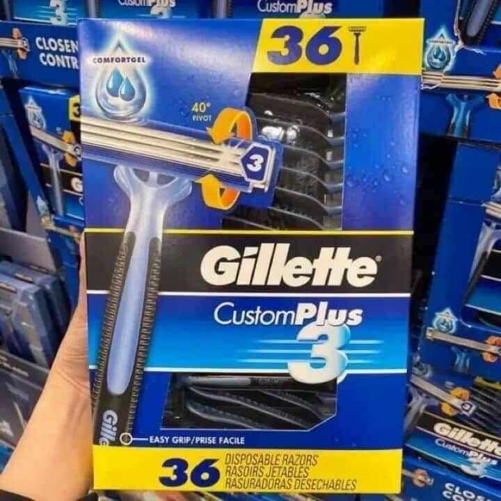 Dao cạo râu 3 lưỡi Gillette Custom plus 3 (lẻ 1 cái)