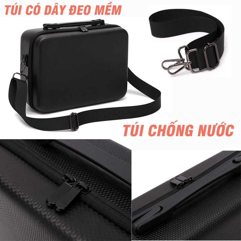 Túi đựng flycam DJI Mavic3 3CLASSIC 3PRO có xốp cứng chống nước chống sốc và chống va đập có dây đeo - Phụ kiện flycam