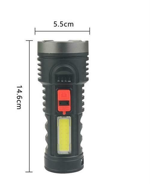 Đèn Pin Led Cầm Tay Siêu Sáng Cổng Sạc Usb Tiện Dụng