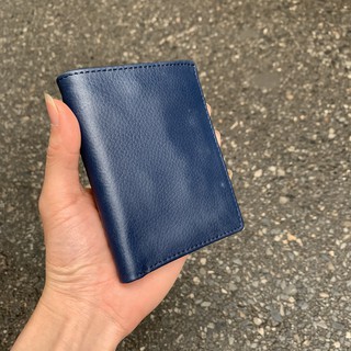 Ví da bò xanh sapphire cho nam