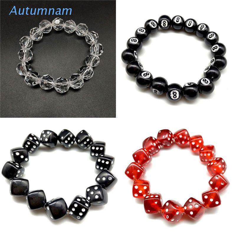 Vòng đeo tay xúc xắc nhiều màu sắc bắt mắt sành điệu