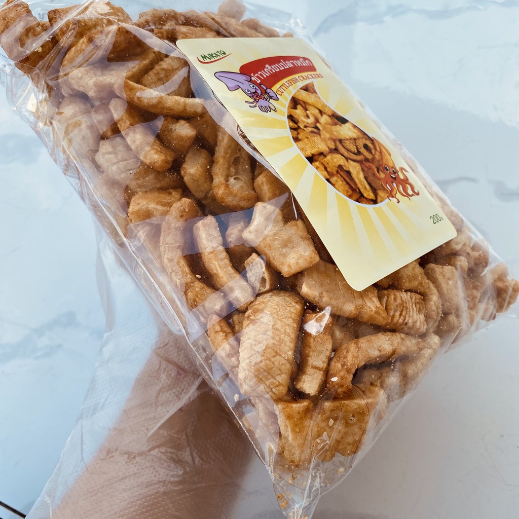 [Mã 229FMCGSALE giảm 8% đơn 500K] BÁNH SNACK MỰC THÁI LAN 200 GRAM