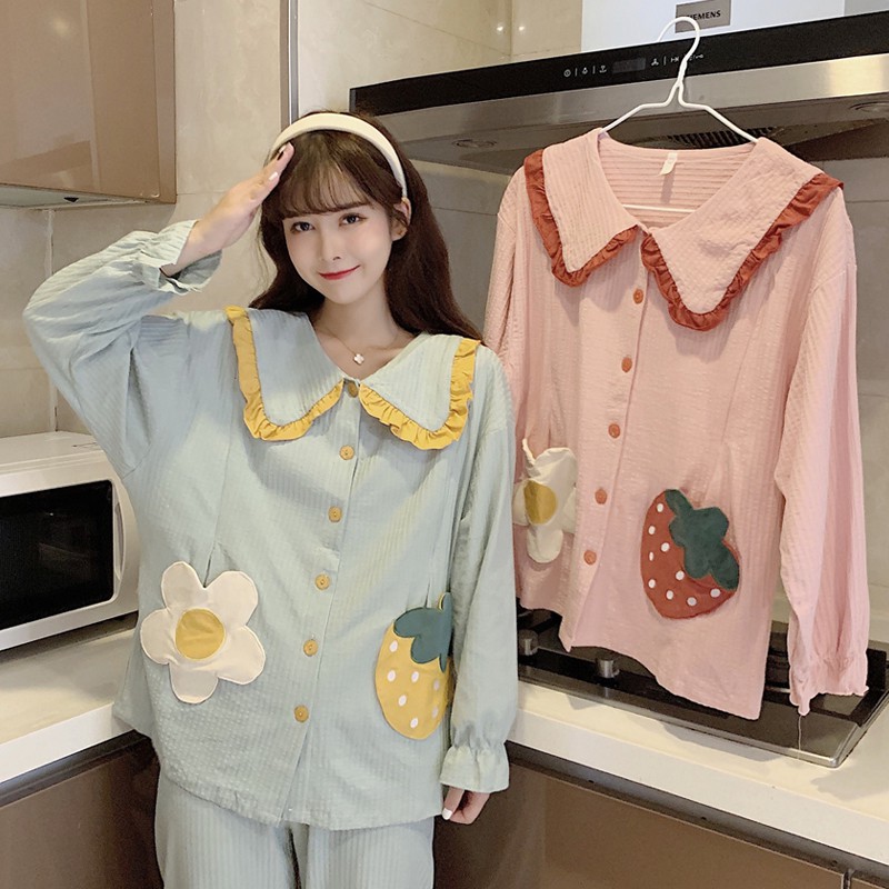 ❤FREESHIP❤Bộ đồ ngủ tiểu thư ngọt ngào, dễ thương | BigBuy360 - bigbuy360.vn