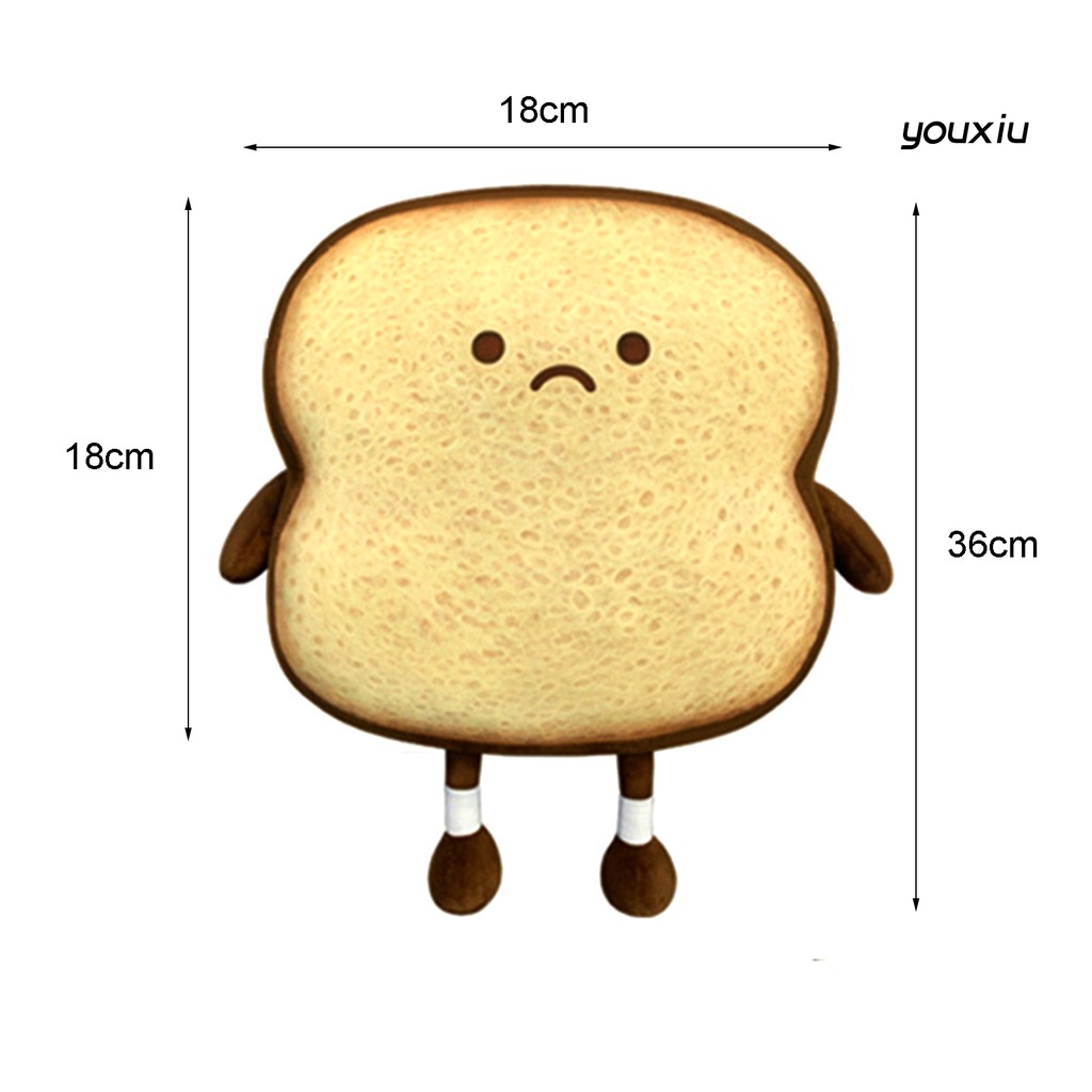 Gối Nhồi Bông Hình Lát Bánh Mì Nướng Đáng Yêu Dễ Thương