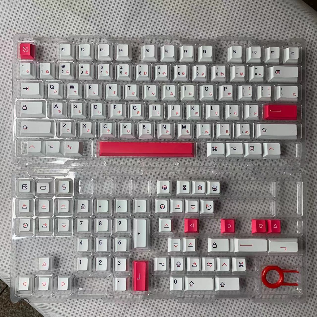 Nút bàn phím cơ Kon Momo Keycap Pbt Cherry với chữ bên dưới 61/64/68/84/96/980