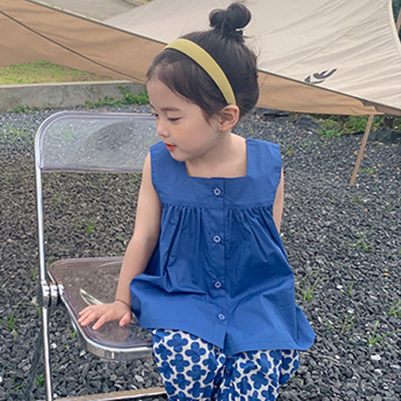 Đầm Công Chúa Hai Dây Thời Trang Hàn Quốc Mùa Hè Cho Bé Gái