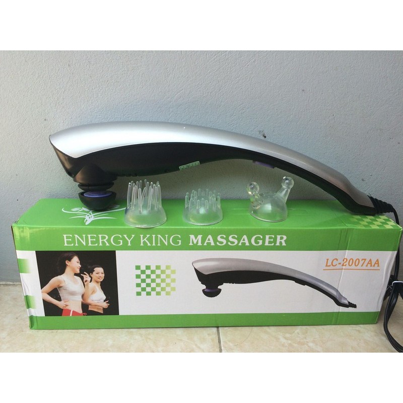 Máy Massage Toàn Thân Energy King 3 Đầu LC-2007AA Cầm Tay Cao Cấp