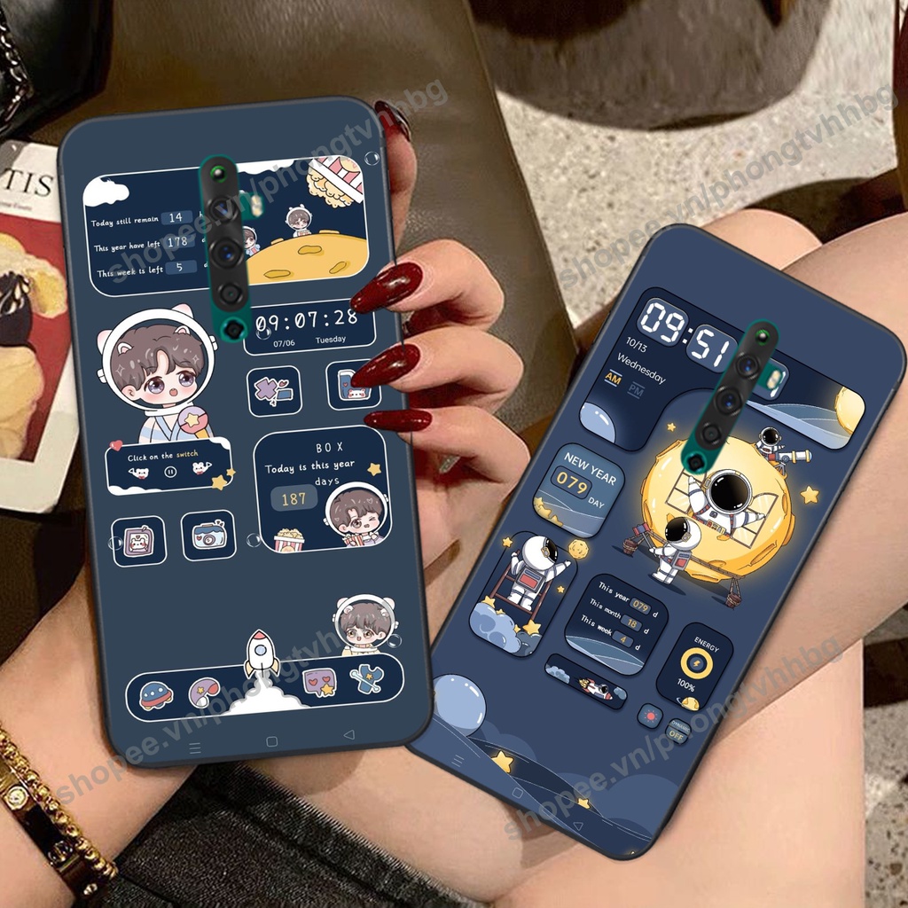 Ốp lưng Oppo Reno / Reno 2 / Reno 2Z / Reno 2f / Reno2 F phi hành gia hoạt hình 3D cute giá rẻ