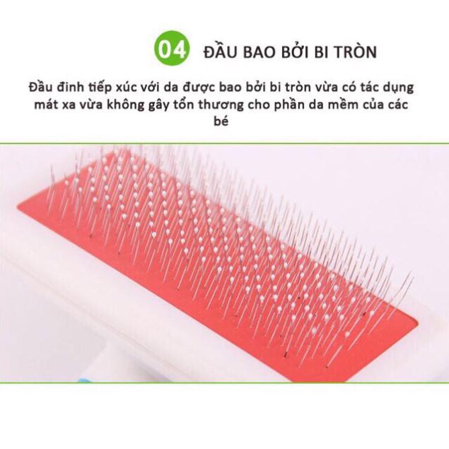 Lược bàn chải lấy lông rụng cho chó mèo - Jpet shop