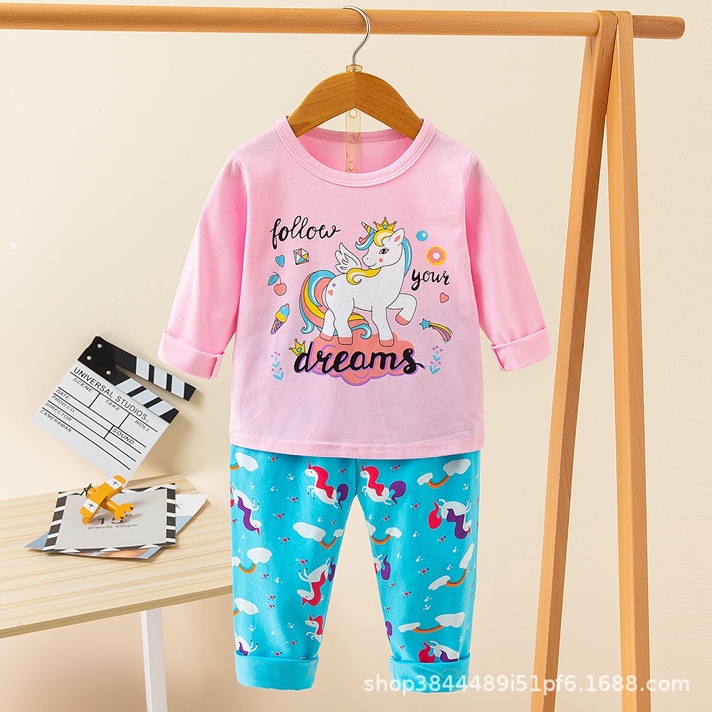 Bộ Quần Áo Thu Đông Dài Tay Cho Bé Gái - Bộ thu đông dài tay bé gái size nhỡ chất cotton mịn ấm áp