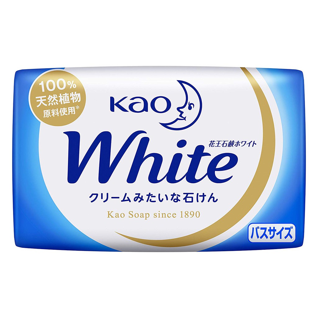 Xà Phòng Kao white, Xà bông trắng da hương hoa Nhật bản (130g)