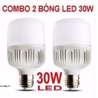 giágias sập sàn COMBO 2 bóng Led buld trụ siêu sáng 30w , kín nước E27