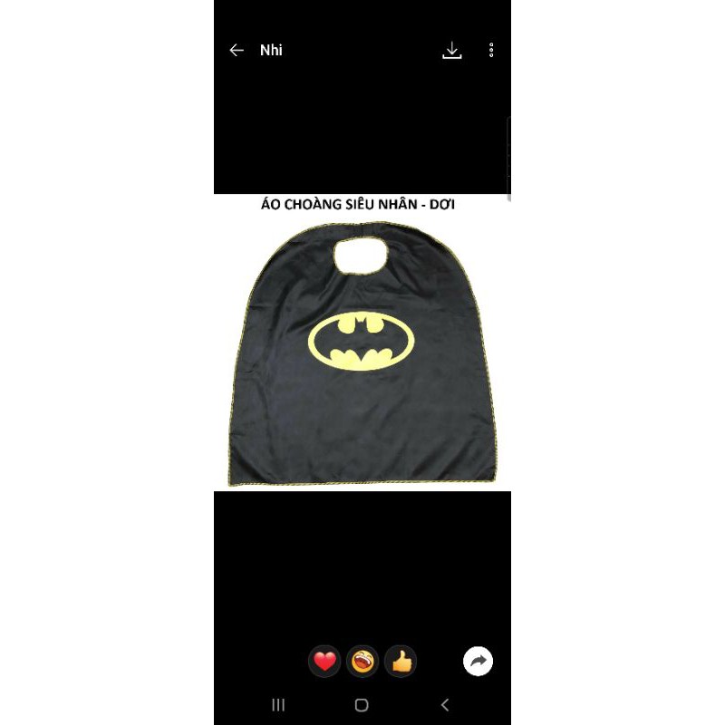 Áo choàng Ironman/Captain/Batman cosplay siêu anh hùng đồ chơi hóa trang halloween