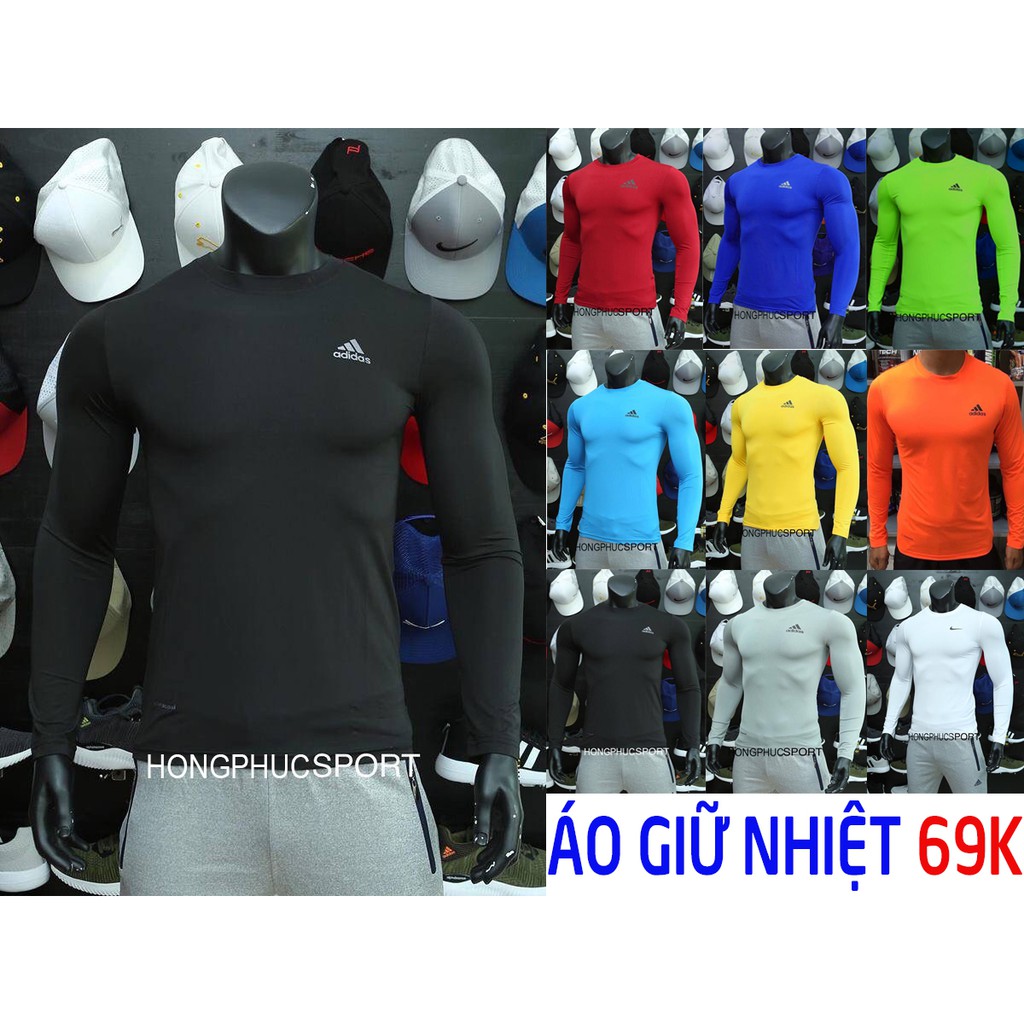 [Free ship từ 99k] Áo thun nam body giữ nhiệt dài tay cực đẹp đủ mầu