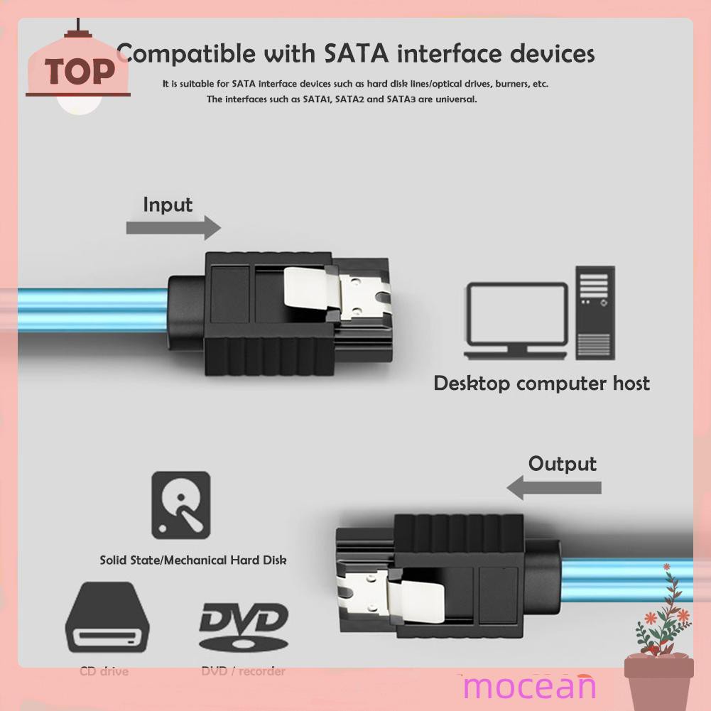 Mocean Sata Iii 6gbps Sas Cable For Server Sata 7 Pin To Sata 7 Pin Data Cable