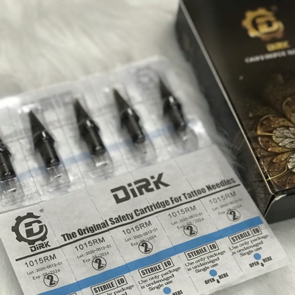 Kim xăm DIRK máy pen, kim đạn cao cấp 2021 chuyên sử dụng phun xăm thẩm mỹ /scosmetic tattoo Shop (1 HỘP 20c )