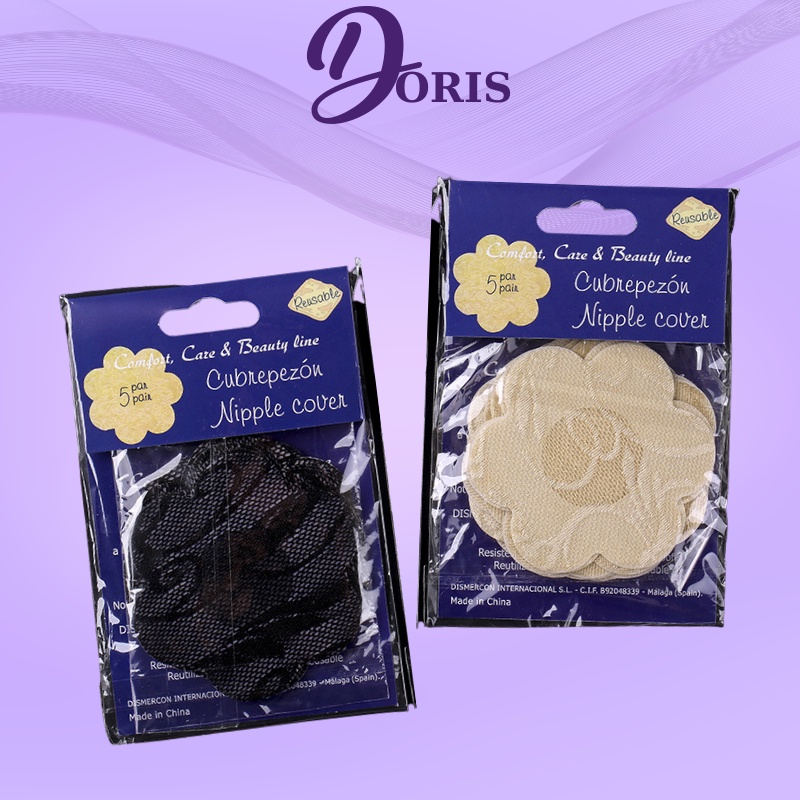 Miếng Dán Đầu Ti Chất Liệu Su Lụa Keo Bán Dính Tốt Gói 5 Cặp DORIS 2033