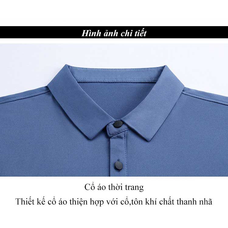 Áo thun polo tay ngắn màu trơn phong cách đơn giản cho nam | BigBuy360 - bigbuy360.vn
