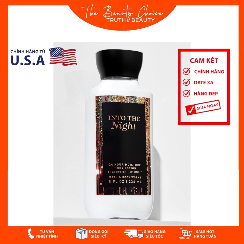 Sữa dưỡng thể Bath & Body Works - Into The Night (236mL)