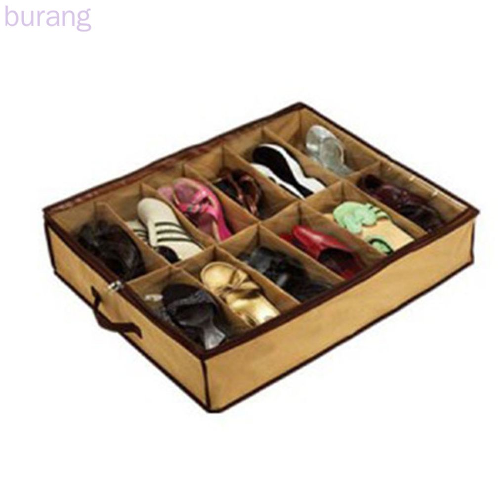 2 hộp đựng giày chia 12 ngăn tiện lợi