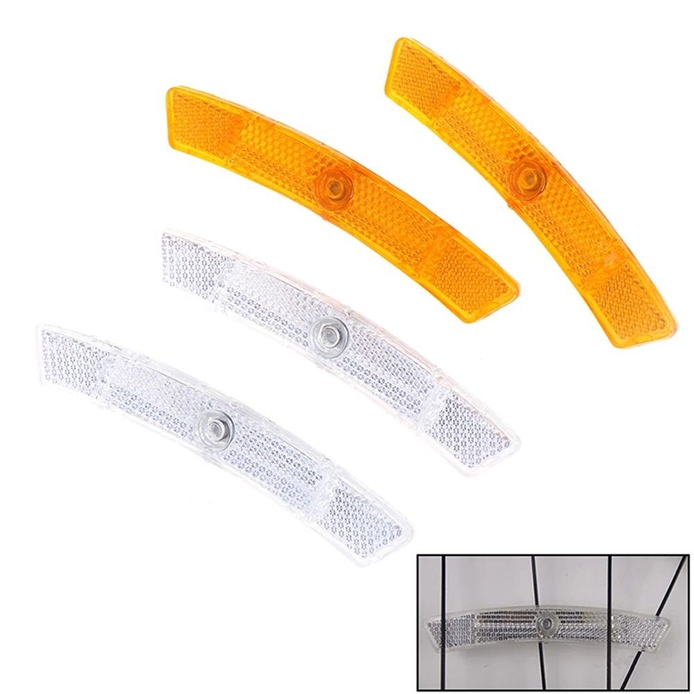 Tấm Phản Quang Bằng Nhựa Gắn Căm Xe Đạp Nhiều Màu Sắc Tiện Dụng