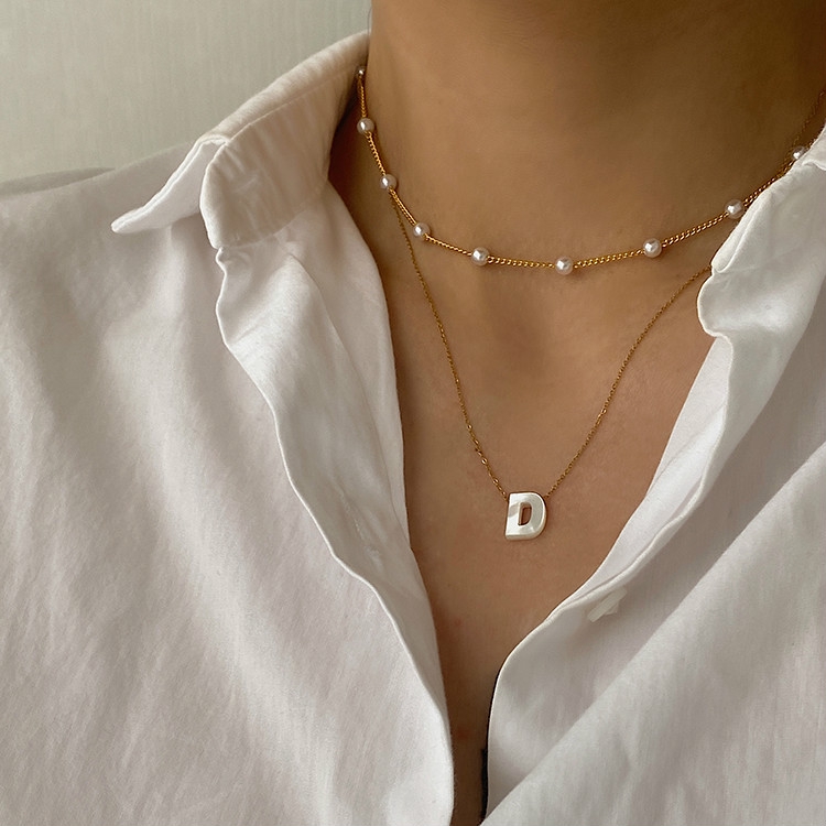 Vòng Cổ Choker Đính Ngọc Trai Thời Trang