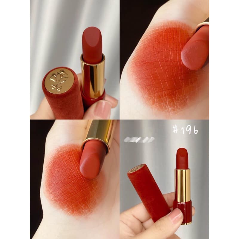 Son Laancome 196 Orange Sanguine Cam Cháy – Drama Matte Minisize