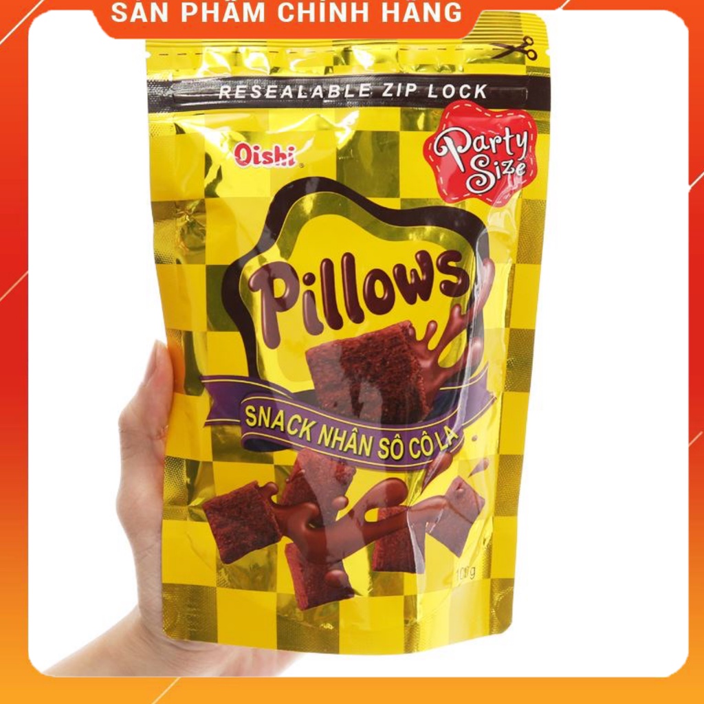 Snack Pillows Nhân Socola 45g/100g-Ăn Vặt Sumo Snack