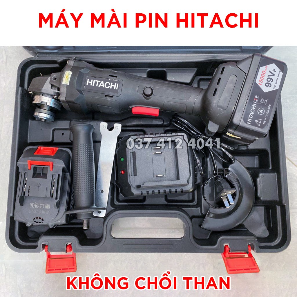 COMBO Máy mài pin HITACHI + Lưỡi cưa xích - Máy cắt cầm tay - Cưa cây - Cắt sắt