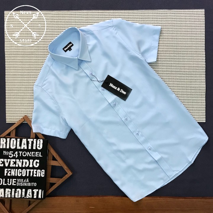 Áo sơ mi nam tay ngắn Nexx&Dee công sở trắng vải cotton lụa cao cấp ( nhiều màu) NS023 | BigBuy360 - bigbuy360.vn