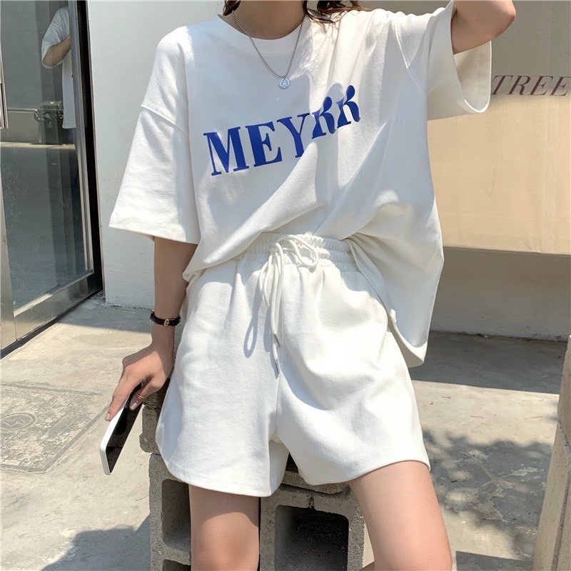 Bộ thun nữ cao cấp trẻ trung Set thun Merry nữ Unisex