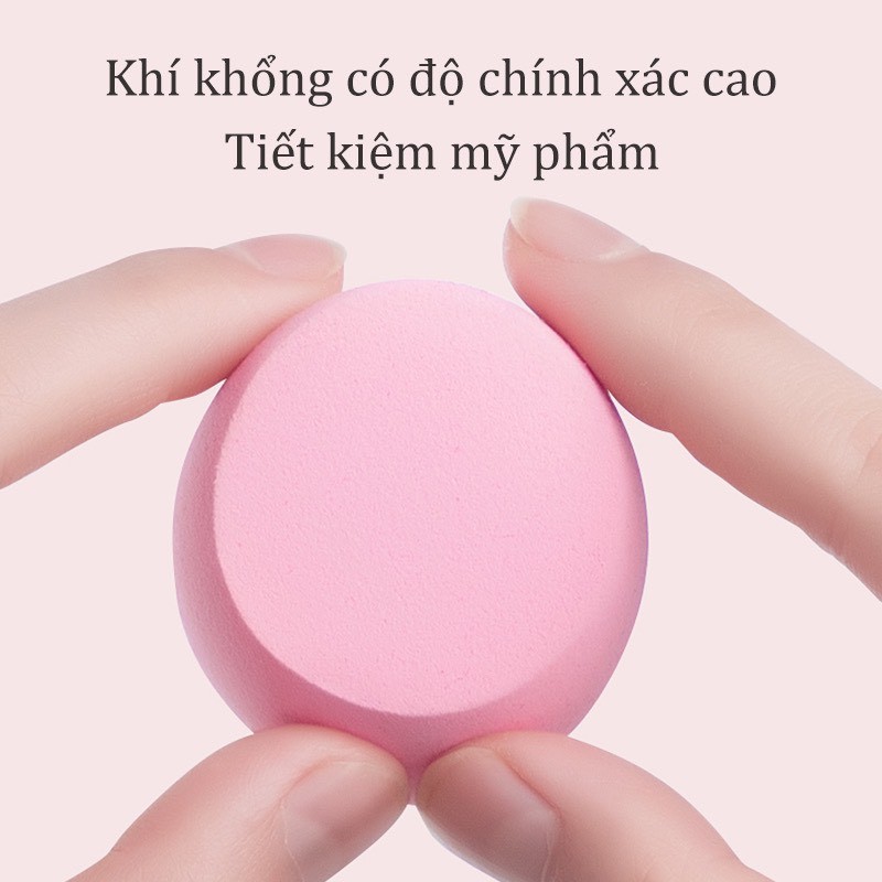 Mút trang điểm- set 4 mút tán kem nền xinh xắn tiện dụng mềm mại hình giọt nước kèm hộp đựng PK07