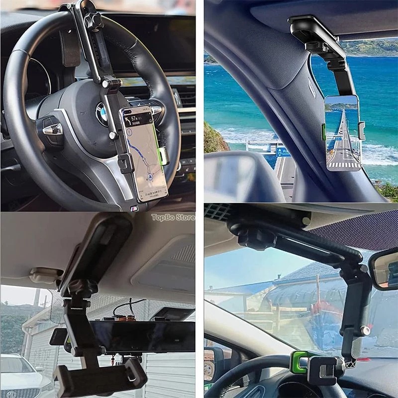 Giá Đỡ Điện Thoại/GPS Cho Xe Hơi Xoay 1080 Độ Thông Dụng
