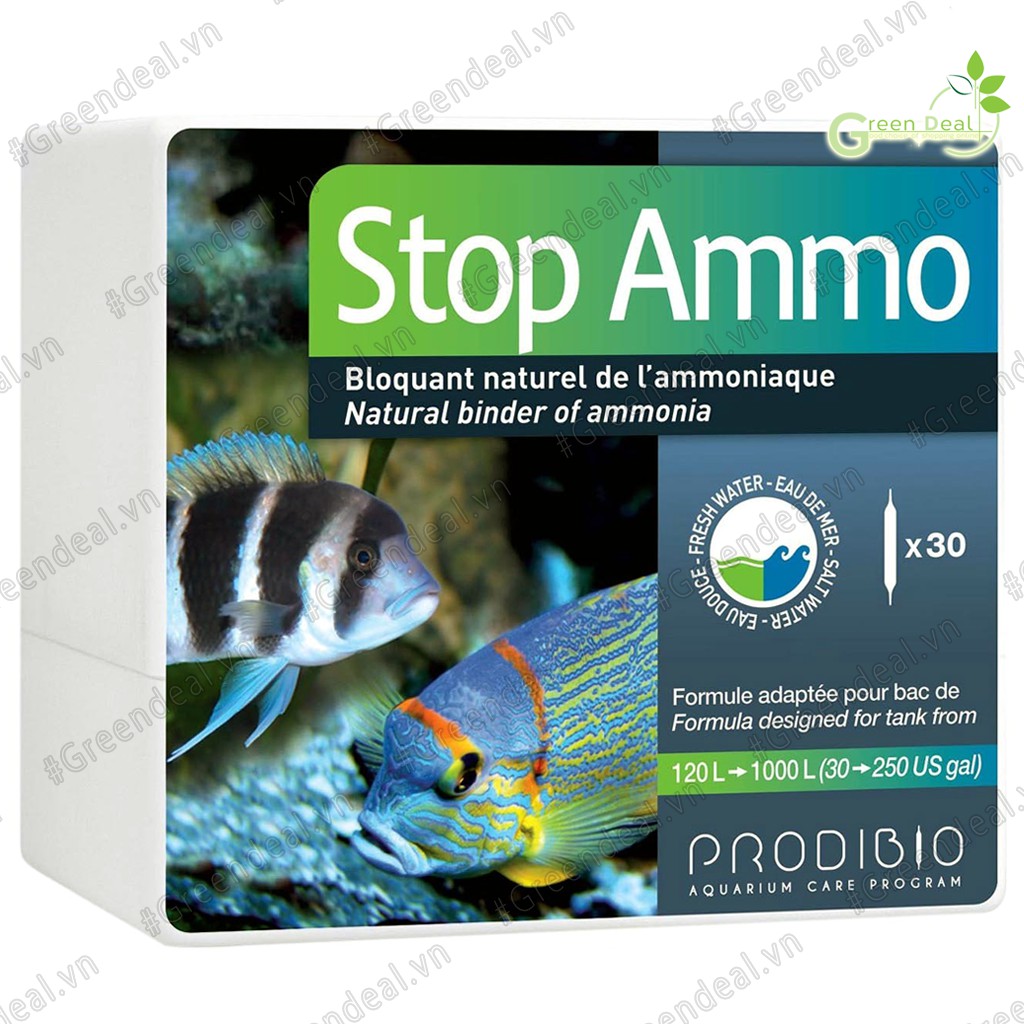 PRODIBIO - Stop Ammo  | Khử và ngăn ngừa Amoniac cho hồ tép cảnh, hồ cá thuỷ sinh