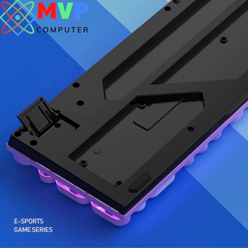 BÀN PHÍM VÀ CHUỘT GIẢ CƠ MÁY TÍNH LAPTOP GAMING NÚT TRÒN CÓ DÂY LED XUYÊN CHỮ YINOIAO K600+G5 NHIỀU MÀU HỒNG XANH TÍM