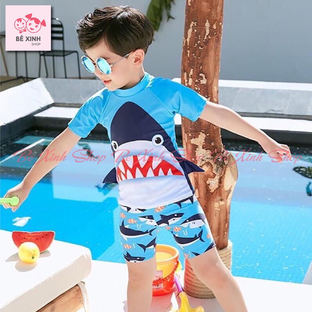 Bộ đồ bơi quần áo bơi cho bé trai trẻ em [GIÁ SALE] ĐỒ BƠI đồ tắm biển cho em BÉ TRAI cao cấp siêu nhân khủng long cámập