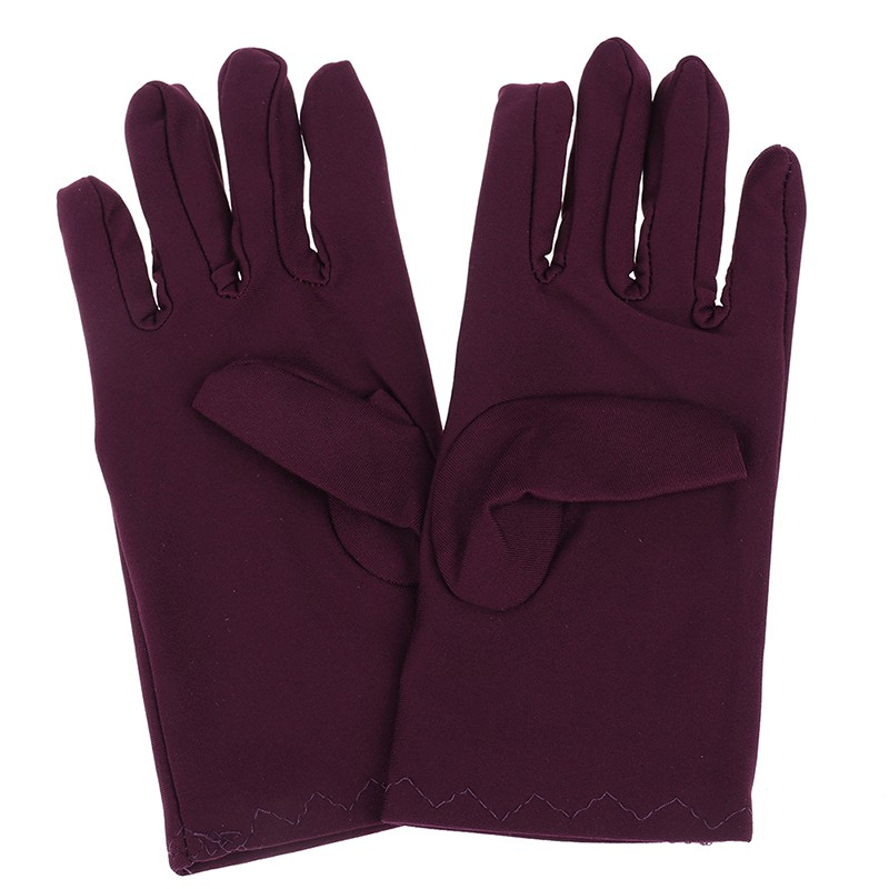 Găng Tay Satin Ngắn Trơn Mịn Trang Trọng Cho Nữ