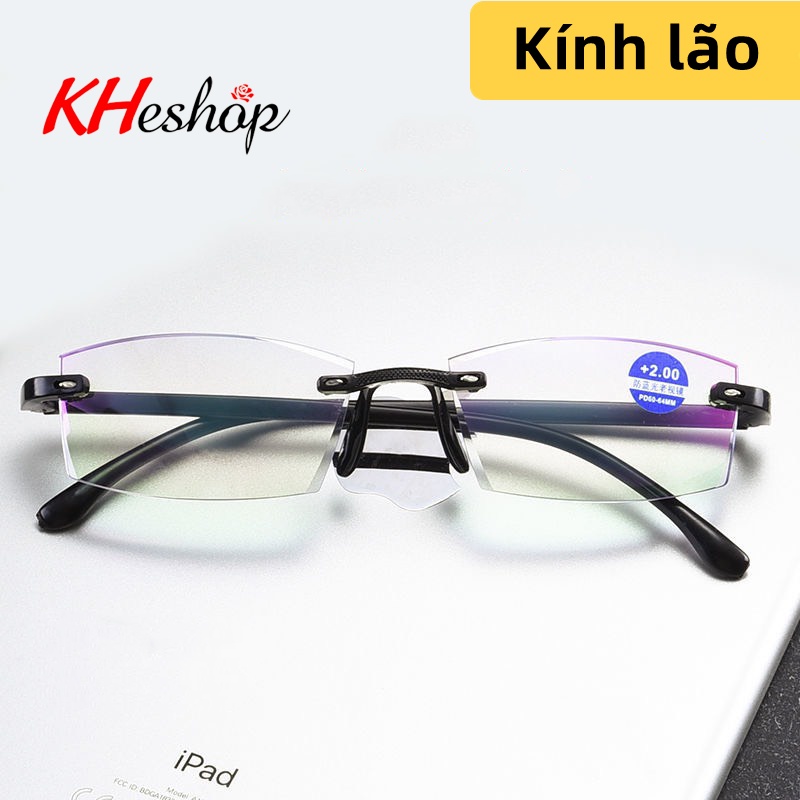 Kính lão đơn giản thanh lịch, có lớp phủ chống ánh sáng xanh, gọng TR siêu nhẹ mã Y1916